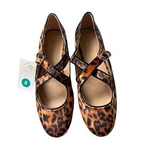 A New Day Tasmin Leopard Print Flats Size 8 NWT